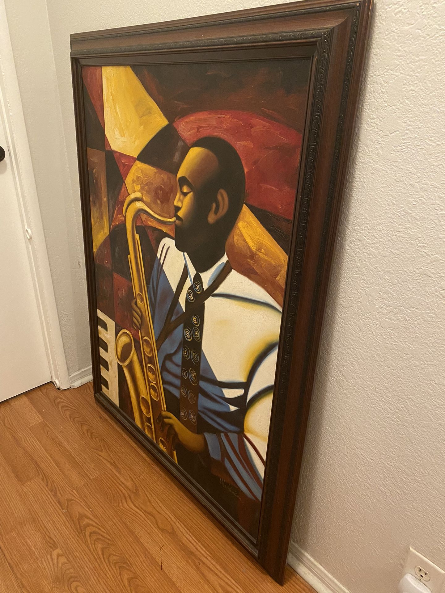 Saxophone Player Painting