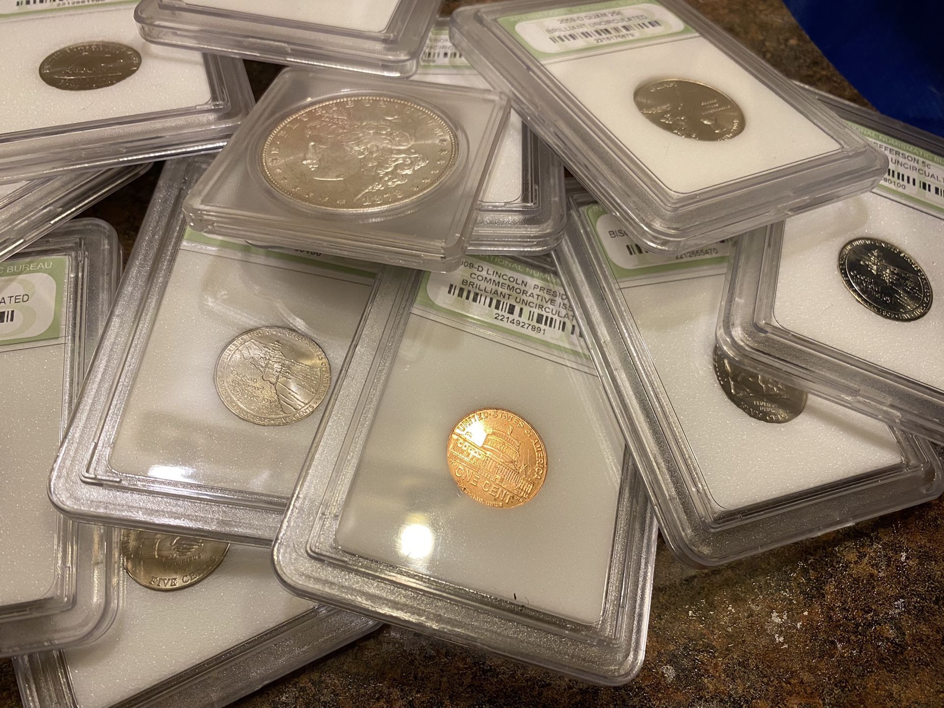 1878 Morgan Silver Dollar Gem Plus Some Othe Bu Coins