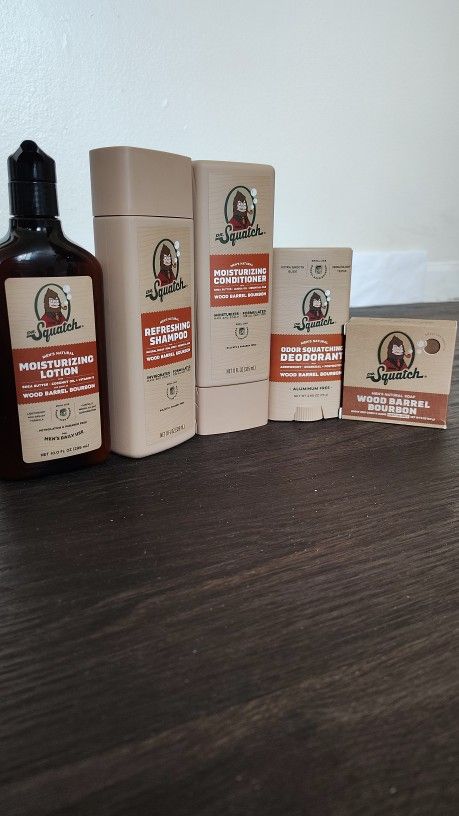 Dr Squatch Men Wood Bourbon Barrel Bundle (New)