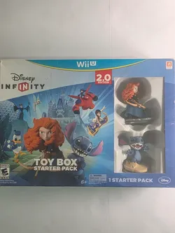 Disney Infinity 2.0 Toy Box Starter Pack Wii U Complete Portal Merida Stitch