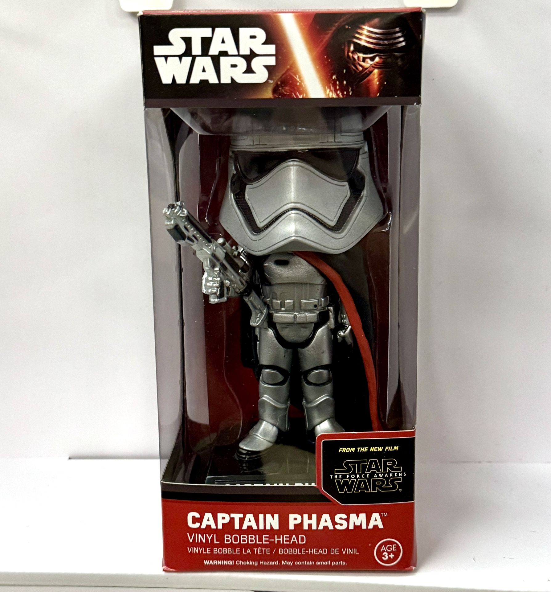 Star Wars The Force Awakens Captain Phasma Vinyl Bobble-Head New in Box