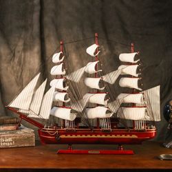 Wood vintage ship decor