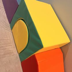 Toddler Climbing Foam Blocks: 4 PCS Indoor Play Gym with Slide and Stairs - Soft Playground Set for Kids - Includes Tunnel. 