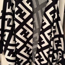Shawl -Black & White