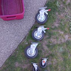 Swivel Caster Tires With 8inch Cushion Tires 