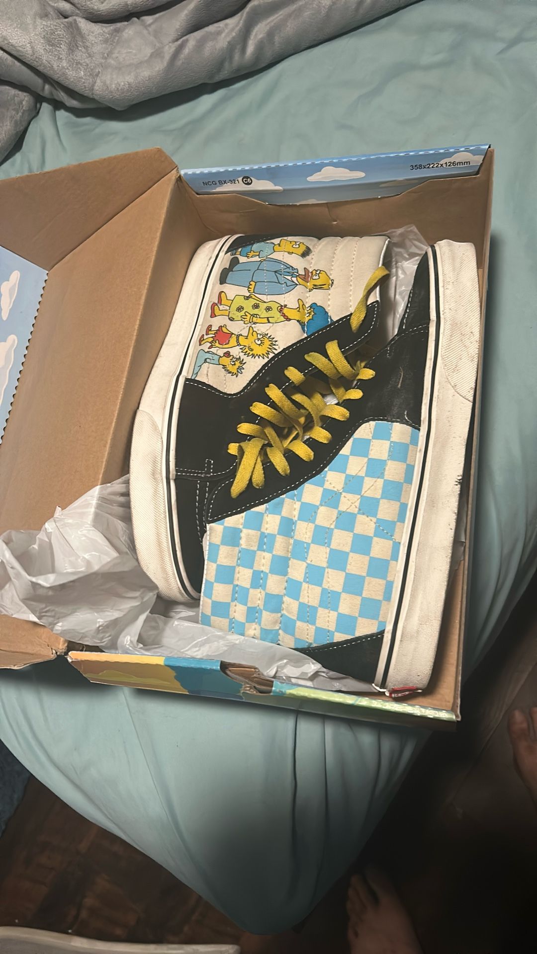 The Simpsons Vans High Tops Size 10.5 Men’s Shoes