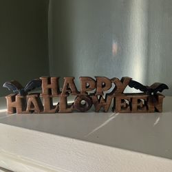 Wood Halloween Decor 