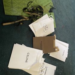 Lot Of Luxury Designer shopping Bags 