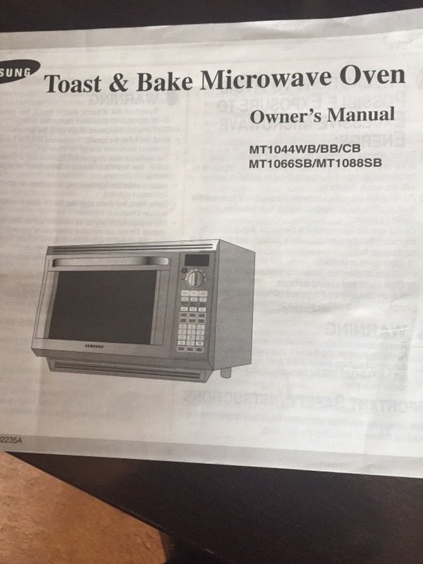 Samsung Toast & Bake Microwave Oven MT1066SB