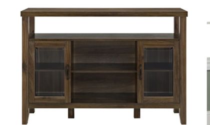 52" Wood Console Highboy Buffet