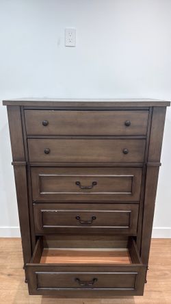 Rustic Brown Bedroom Dresser