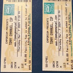 Tommy Emmanuel Tickets  Heritage Theater  Good Seats