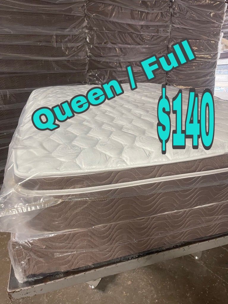 New QUEEN Pillow Top Mattress 