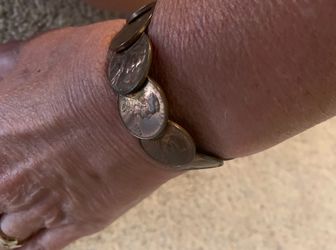 Vintage Penny Bracelet & Penny Money Clip 