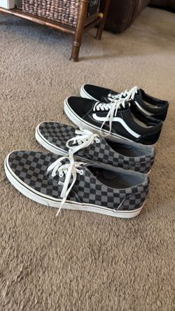 Men’s size 12 vans two pairs
