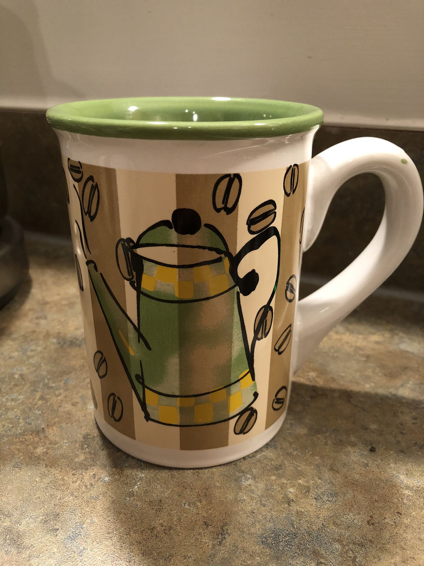 Tea Cup Mug beautiful Green