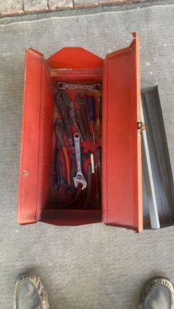 Vintage Tool Box w/ Tools