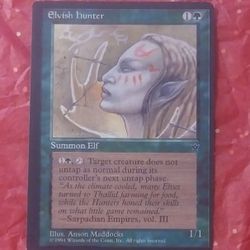 1994 MTG Elvish Hunter Summon Elf Anson Maddocks Magic The Gathering Card Game Wizards Of The Coast Collectible