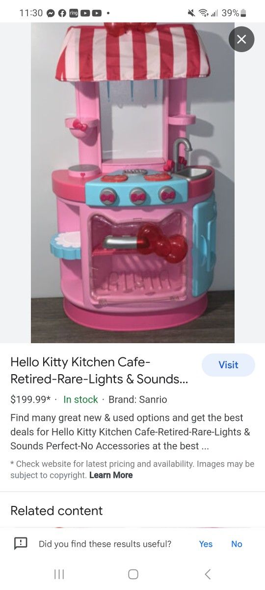 Hello kitty hotsell kitchen cafe accessories