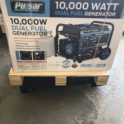 Generator  10,000 watts  Still On The Shipping Pallet Dual Fuel  Gasoline Or Propane Electric Start  New In The Box $850 