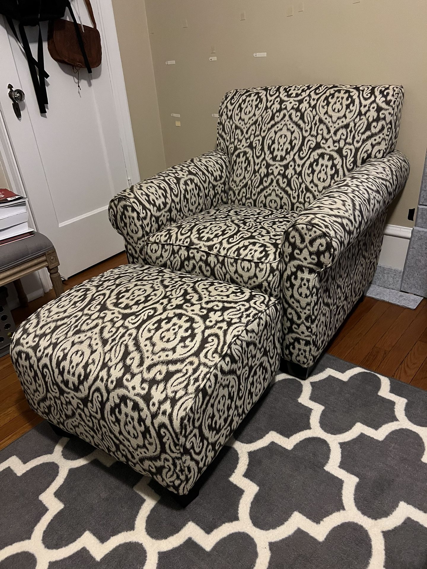 Armchair and Ottoman