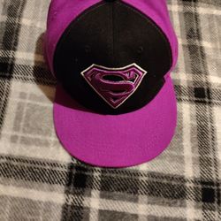 Purple Supergirl Hat, Six Flags