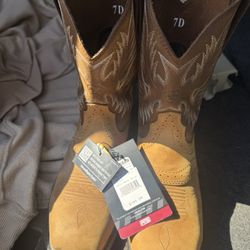 Ariat Steel Toe Sierra Boots 7D
