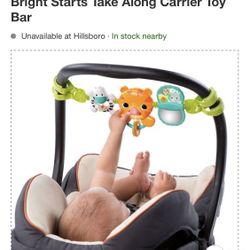 Car seat toy bar