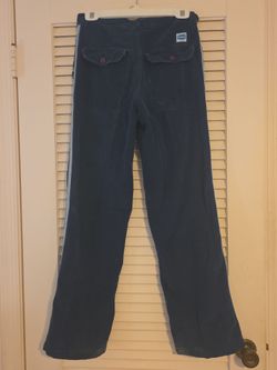 Retro Navy Courtoroy BullHead Wide Leg Jeans