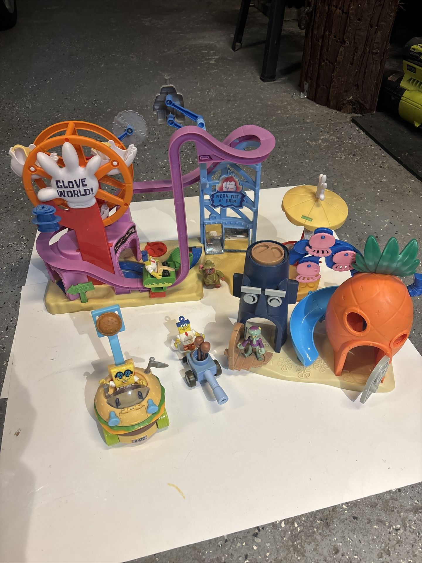 Fisher Price Imaginext Spongebob Squarepants Toy Lot Glove World /Bedtime Misc