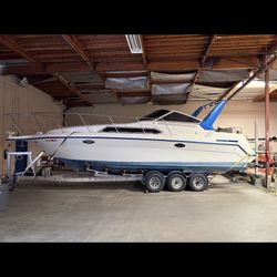 1994 Champion Deep V Boat 29ft With Galvanized Tri Axle Trailer , Sell Or Trade