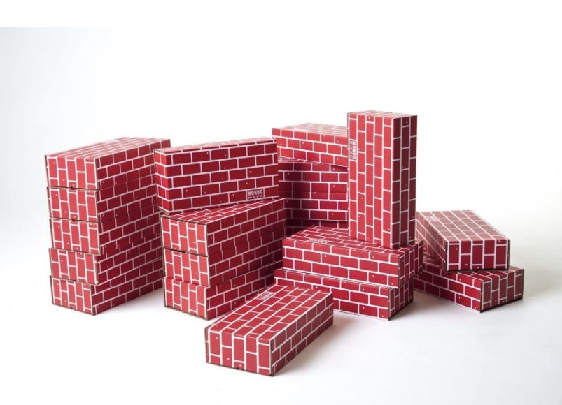 Mondo Bloxx 20 Pack Cardboard Block Brick Set (12x6x3) USA Made!