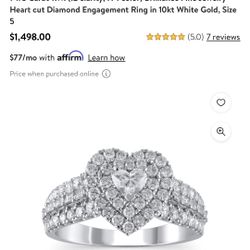 Heart Cut Diamond Engagement Ring