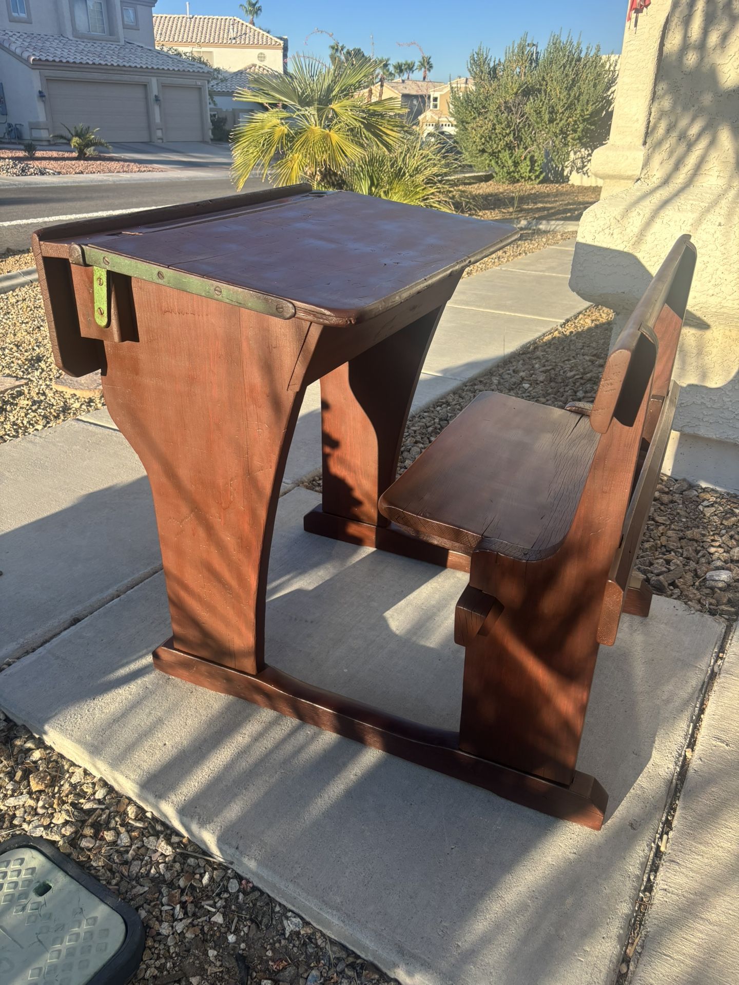 Antique School Desk