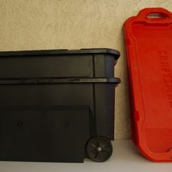 Craftsman 50-Gallon Heavy-Duty Rolling Storage Totes w/ Lids (Qty 6)