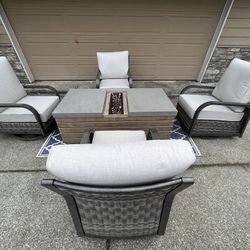 Brand New Outdoor Costco Furniture With Large Fire Pit 