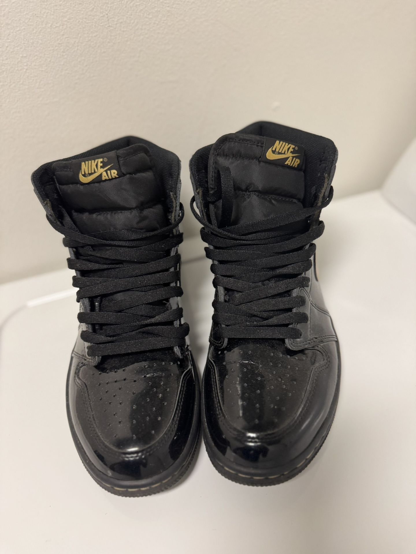 Nike Gold And Black Air Sneakers