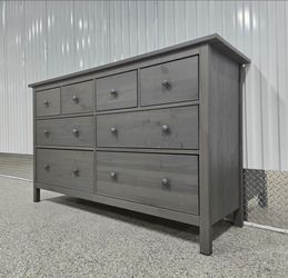Gray Dresser 8 Spacious Drawers