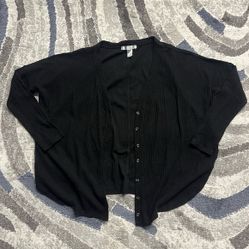 Black cardigan