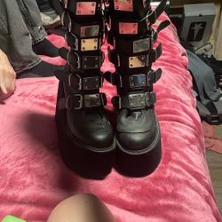 Demonia Cult Platformed Boot 