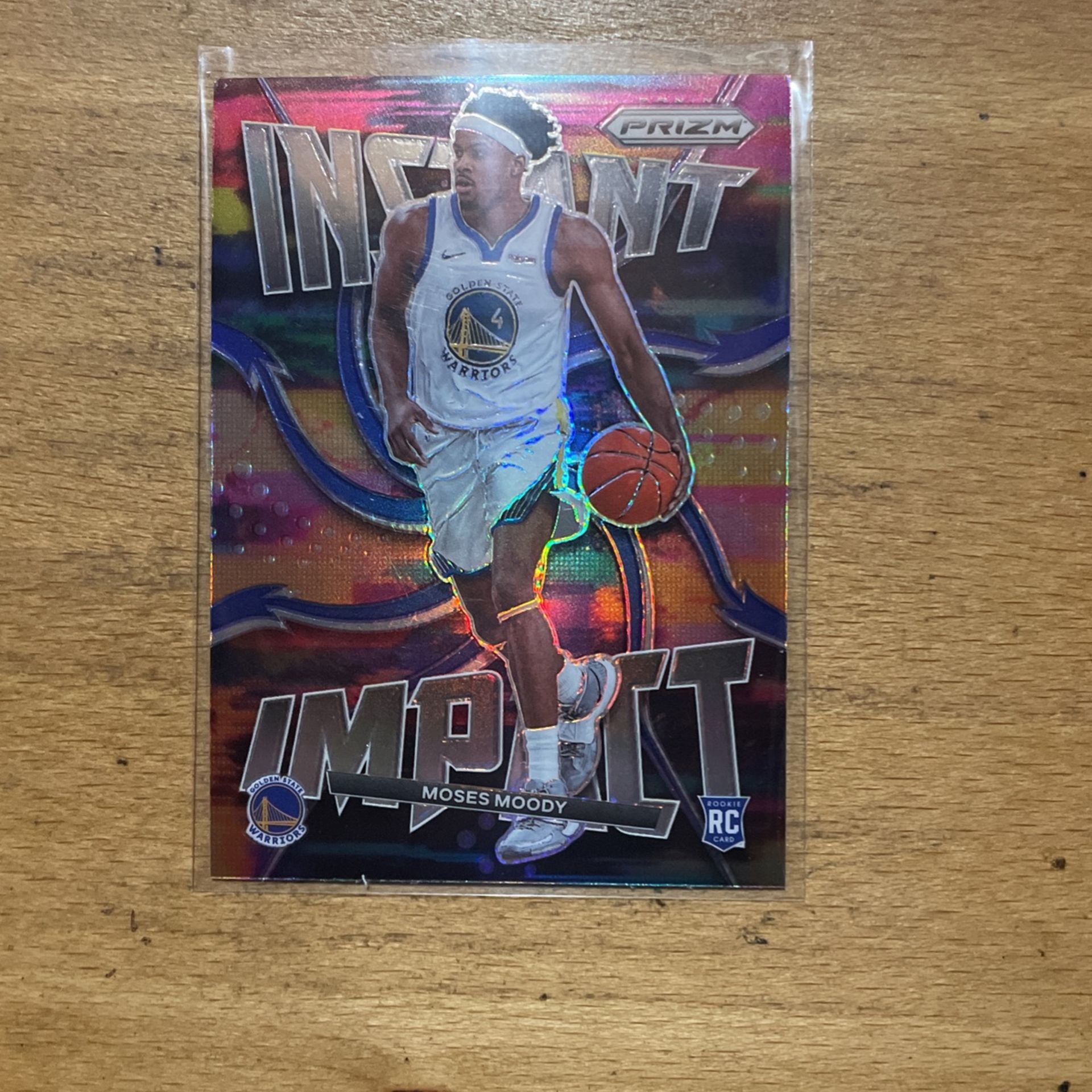2022 PRIZM MOSES MOODY SILVER INSTANT IMPACT CARD 
