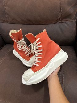 Rick Owens Ramone High Abstract Orange Size 43