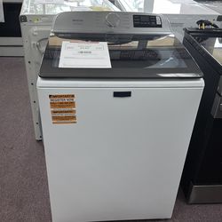 Maytag High Efficiency Agitator Extra Large (5.2-cu ft ) Top-Load Washer (White )