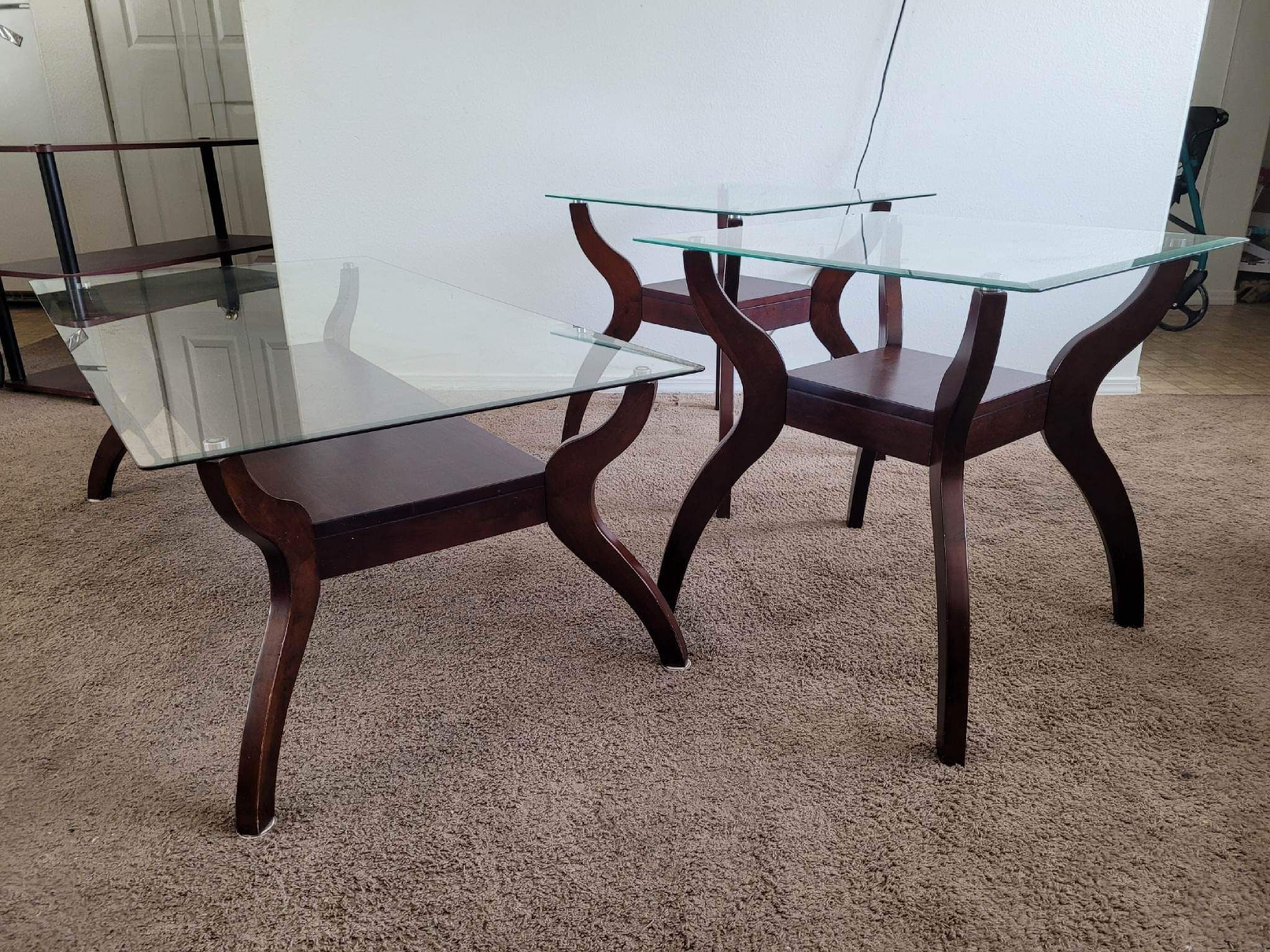 Cherry coffee & End Tables $200
