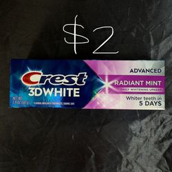 crest 3d white radiant mint $2