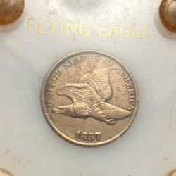 1857 Flying Eagle VF 30 Coin