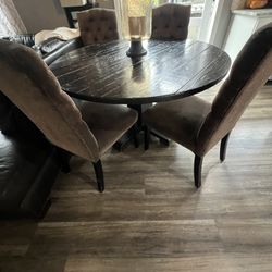Table and chairs