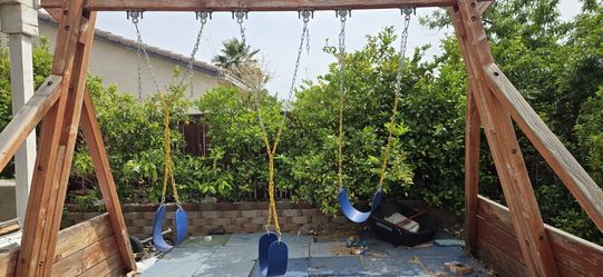Swing set and playground mats