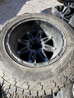 3 Fuel Rims With Tires