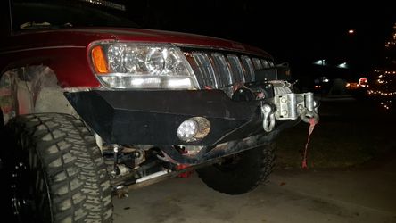 JEEP WJ - LSR Bumper, XRC 8 winch, d rings, LED fog lights